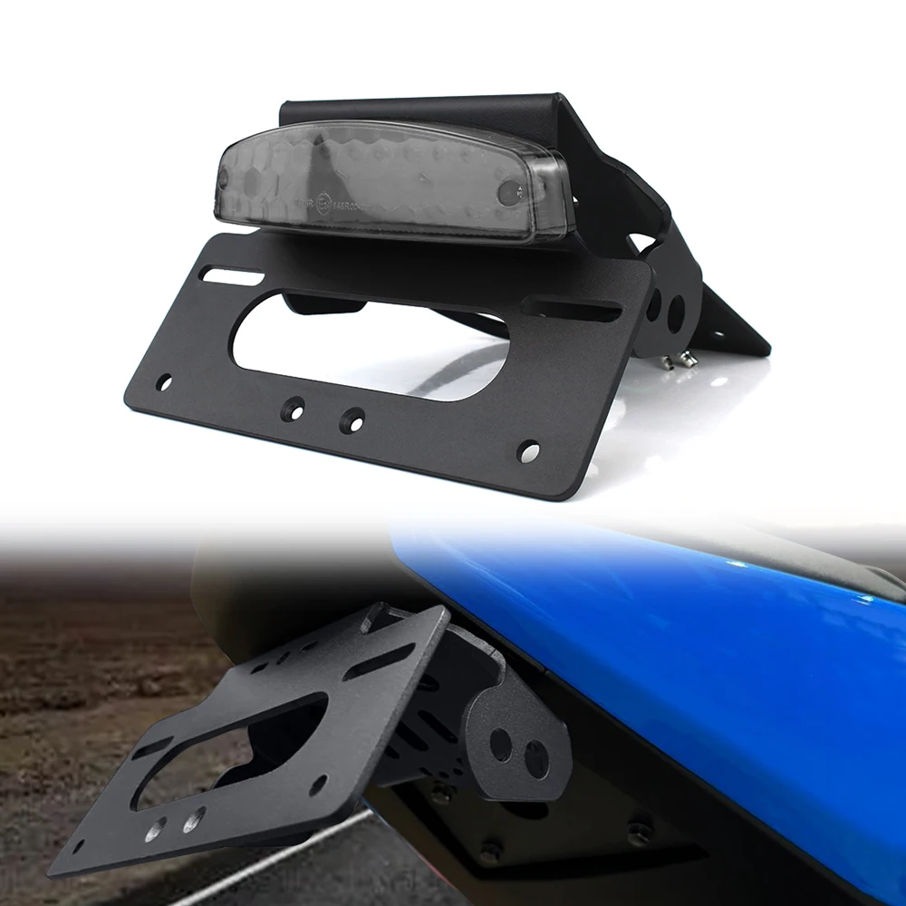 

Кронштейн для номерного знака мотоцикла с LED-подсветкой (Fender Eliminator) для Suzuki GSX-8S 2023-2025, GSX-8R 2024-2025