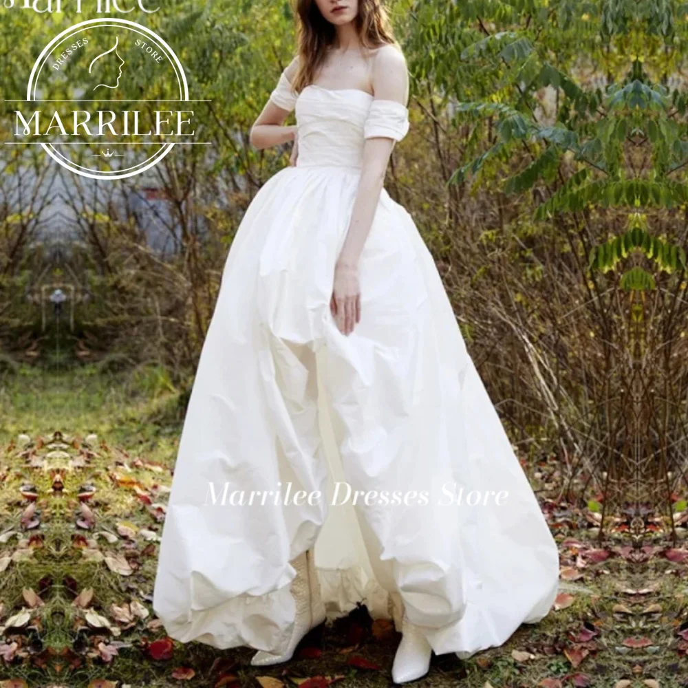 Morden-Robe de Mariée Simple et Modeste, à Manches Courtes, avec Fente Latérale, pour Patients, ixFormelle, 2024