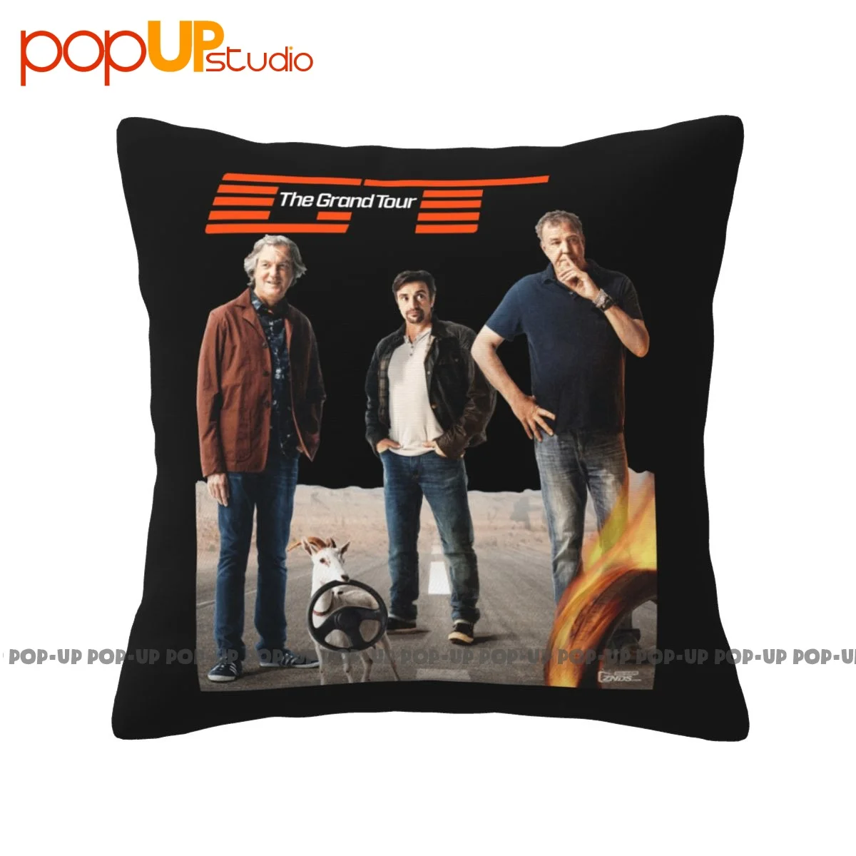 Best The Grand Tour Tv Show Jeremy Clarkson Logo Pillowcase Throw Pillow Cover Vintage Ultra Soft Comfortable