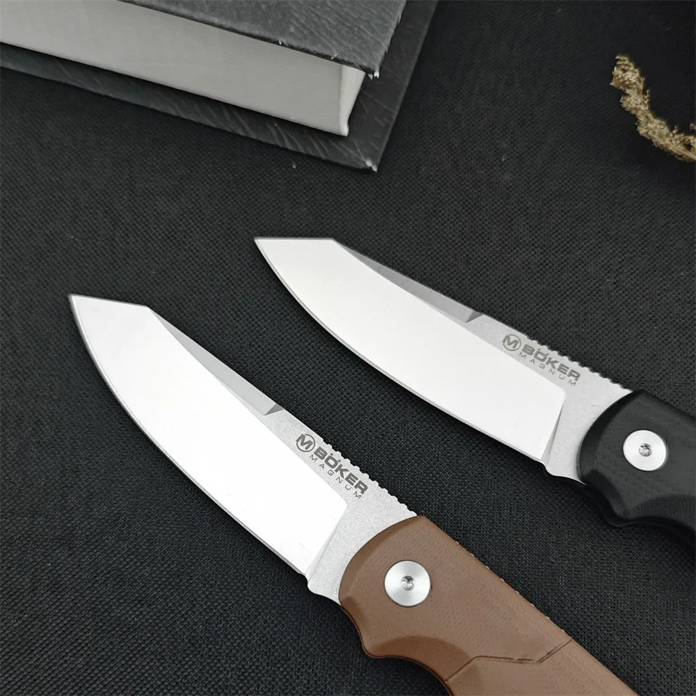 BK 440 Folding Pocket Knife 440A Blade G10 Handle High Quality Outdoor Knife Survival Camping Hiking Hunting Tools Gift