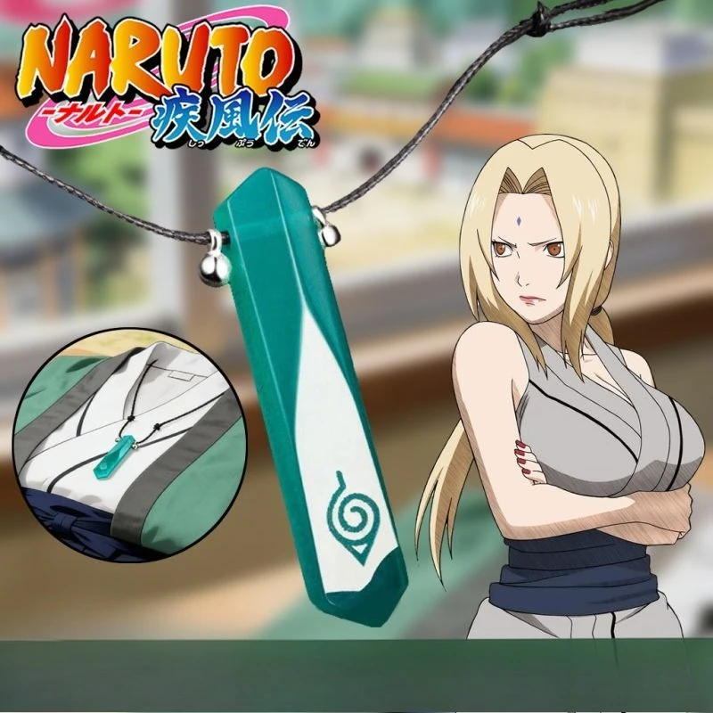 Nuevo colgante de Naruto, accesorio de anime bidimensional, collar de Senju Tsunade Uzumaki Naruto, joyería bonita, regalo para festivales, venta al por mayor