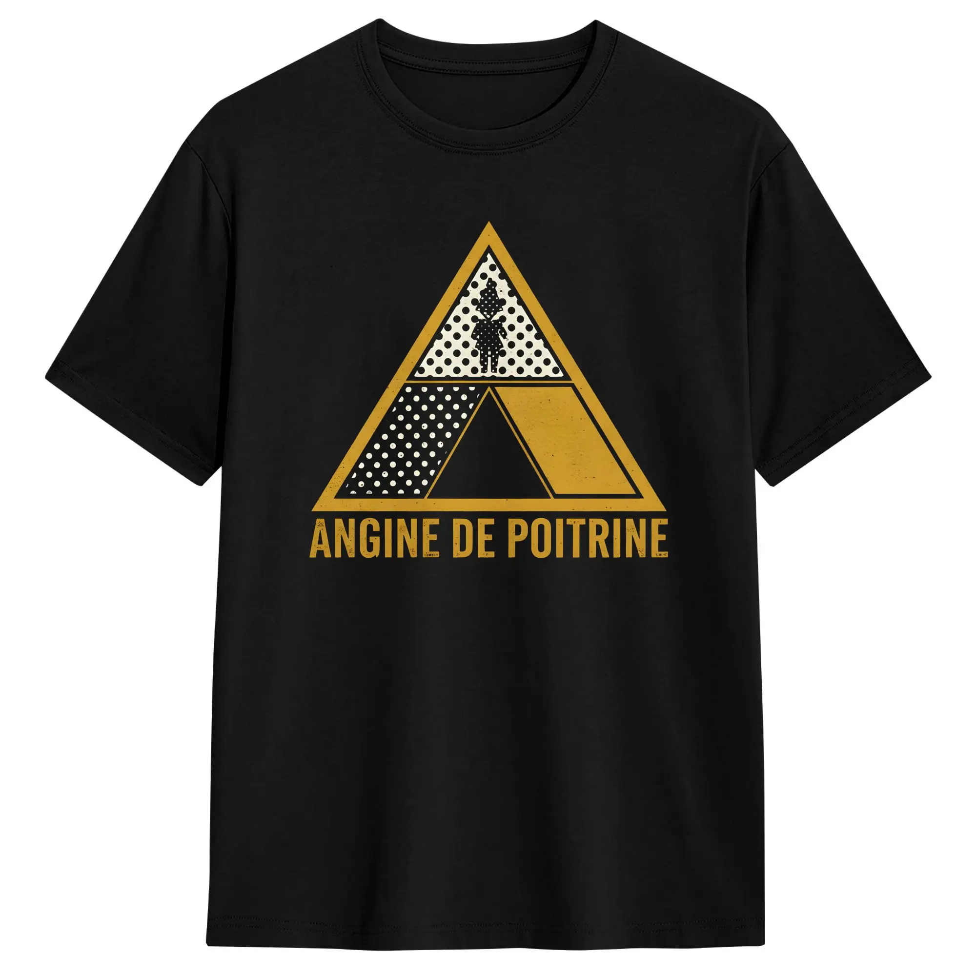 Men's T-Shirt Angine De Poitrine Band Fashion Cotton Tees Short
