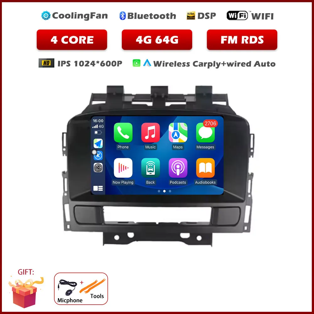 Radio Carplay Voor Opel Astra J 2011-2014 Buick Excelle GT XT Auto Multimedia Speler Intelligent Systeem Android Auto navigatie