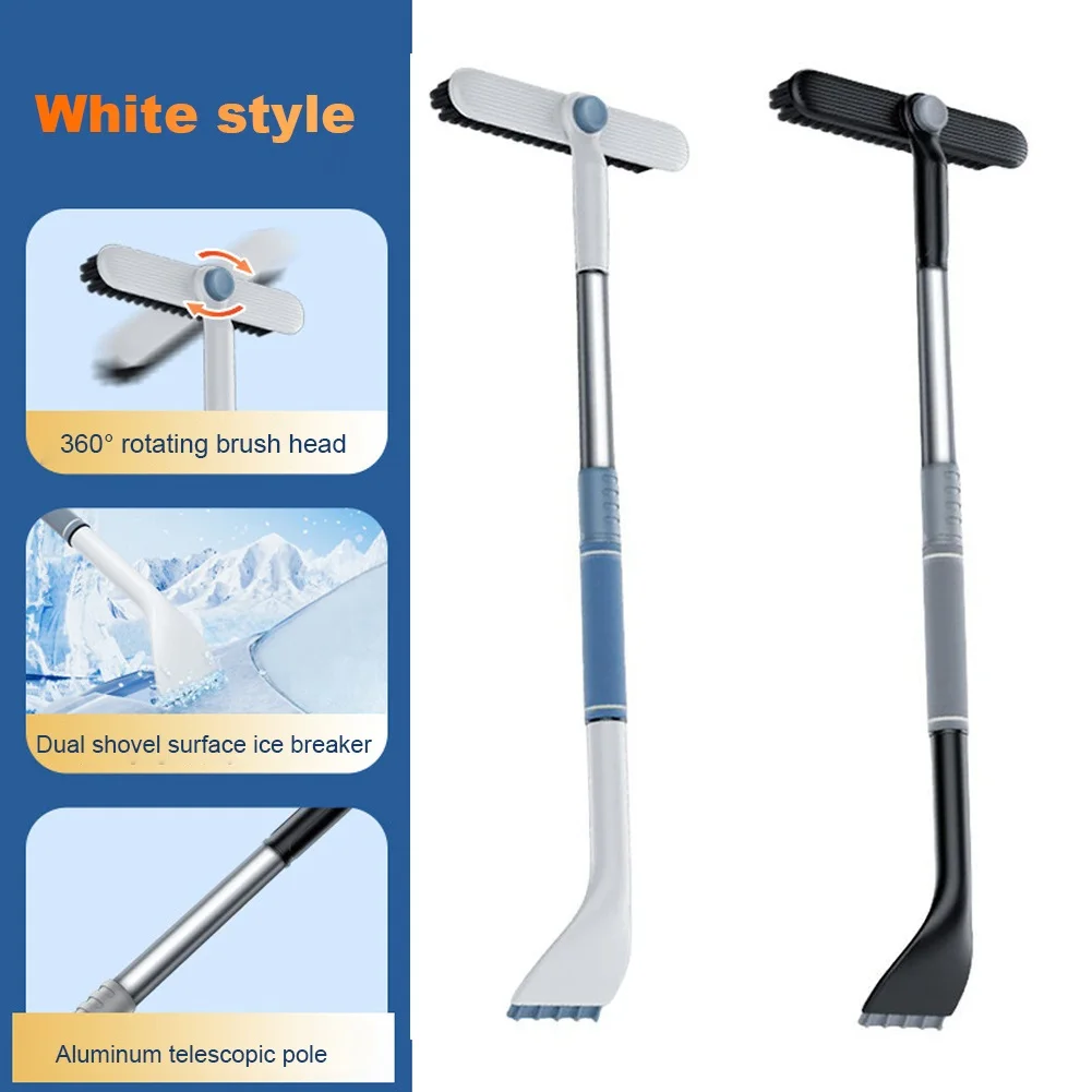 

Multifunctional Car Snow Scrapper Telescopic Snow Shovel Auto Windshield Window Snow Removal Ice Scraper Deicing Cleaning Tools