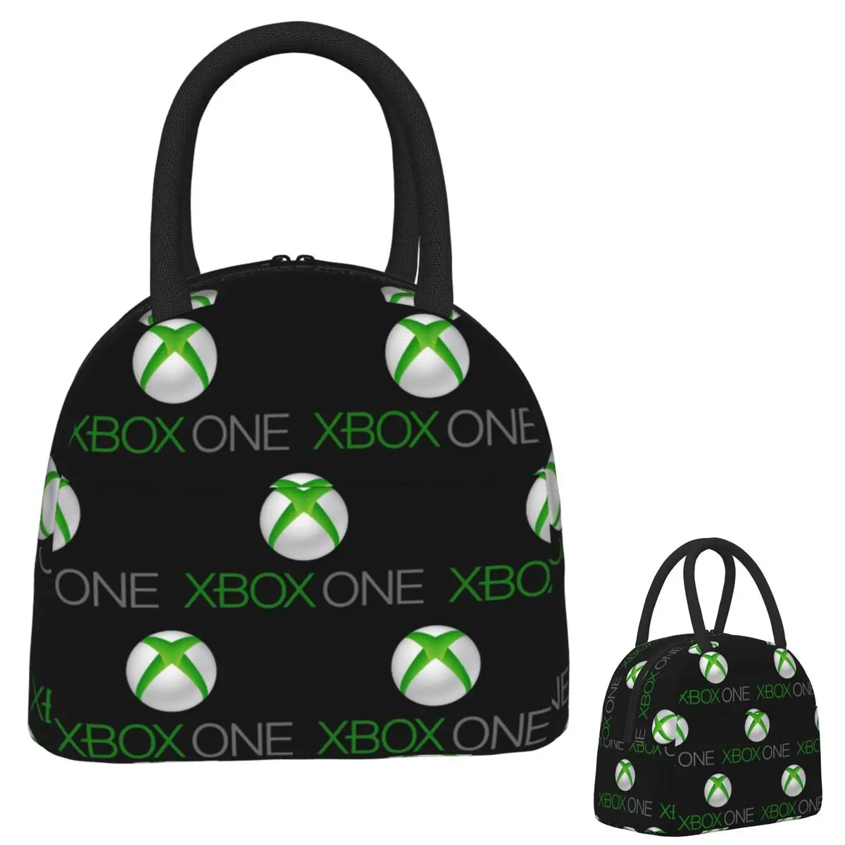

Зеленые сумки для обеда с логотипом Xbox, изолированная коробка для бенто, водонепроницаемая сумка для обеда, герметичные сумки для пикника, сумка-холодильник для женщин и детей, работы