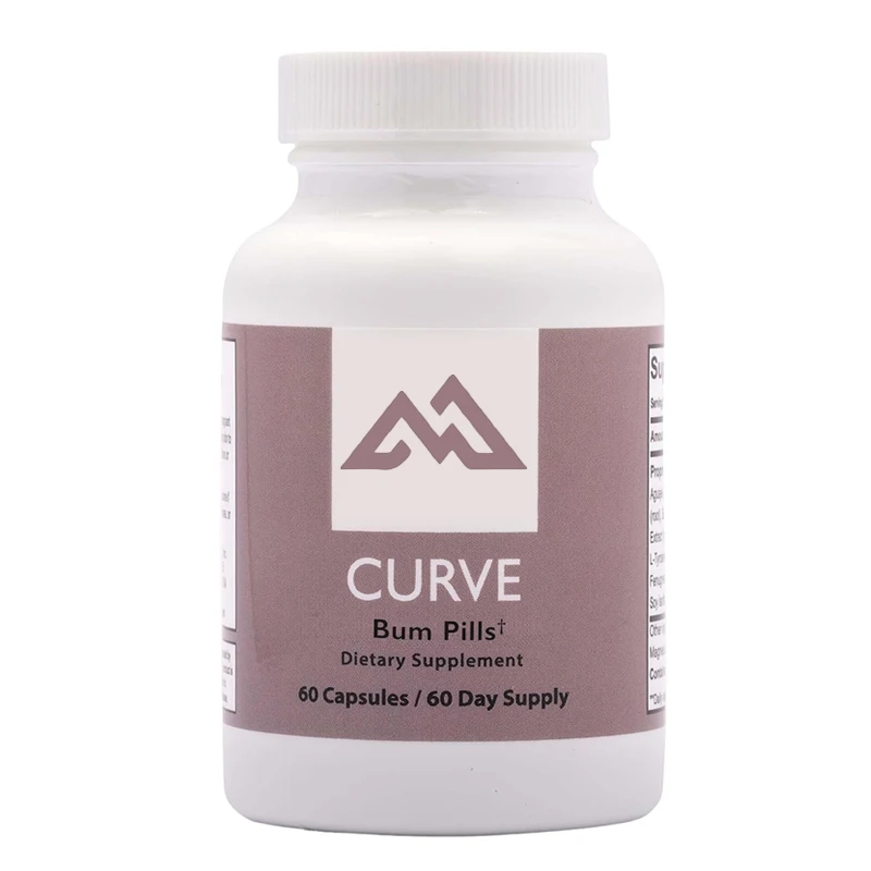 

Curved Hip Enhancement Pill - Bum Booty Pill is suitable for larger buttocks. 60 easy to swallow capsules for quick effect