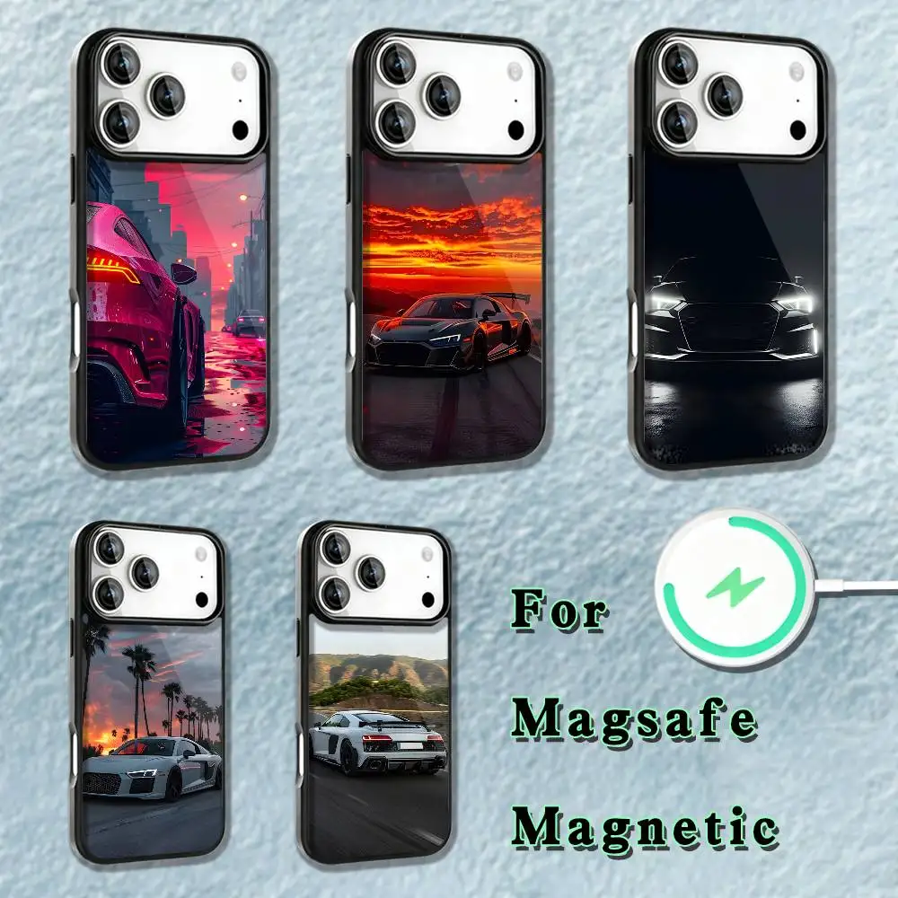 

Super cool A-Audi-i car Phone Case For iPhone 17,16,15,14,13,12,11,Pro,Max,Plus,Mini,SE4,E Magnetic Magsafe Wireless Charging
