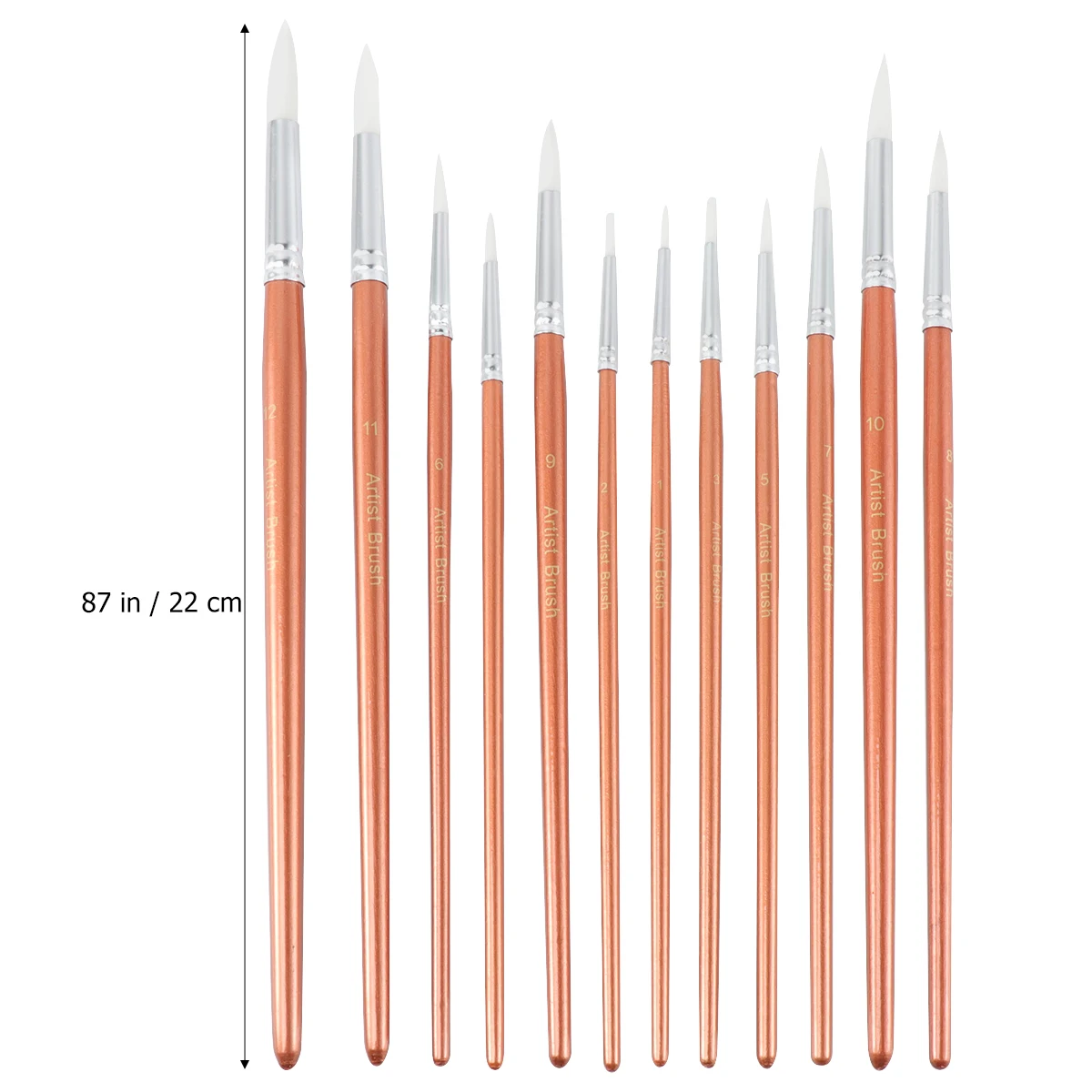

12 Pieces Watercolor Pen Paint Brush Painting Supplies Brushes Paintbrushes Wooden