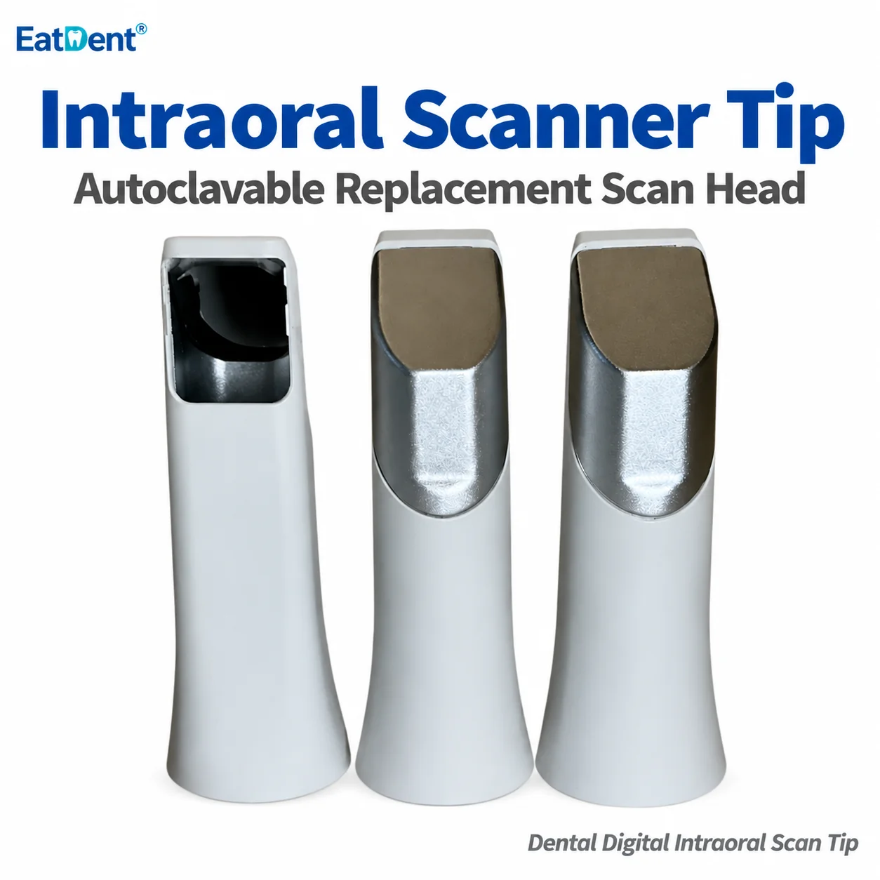 Dental Intraoral Scanner Tips with Mirror Compatible 3Shape TRIOS 3 Wireless/Wired/Core Intraoral Head Reusable and Autoclavable