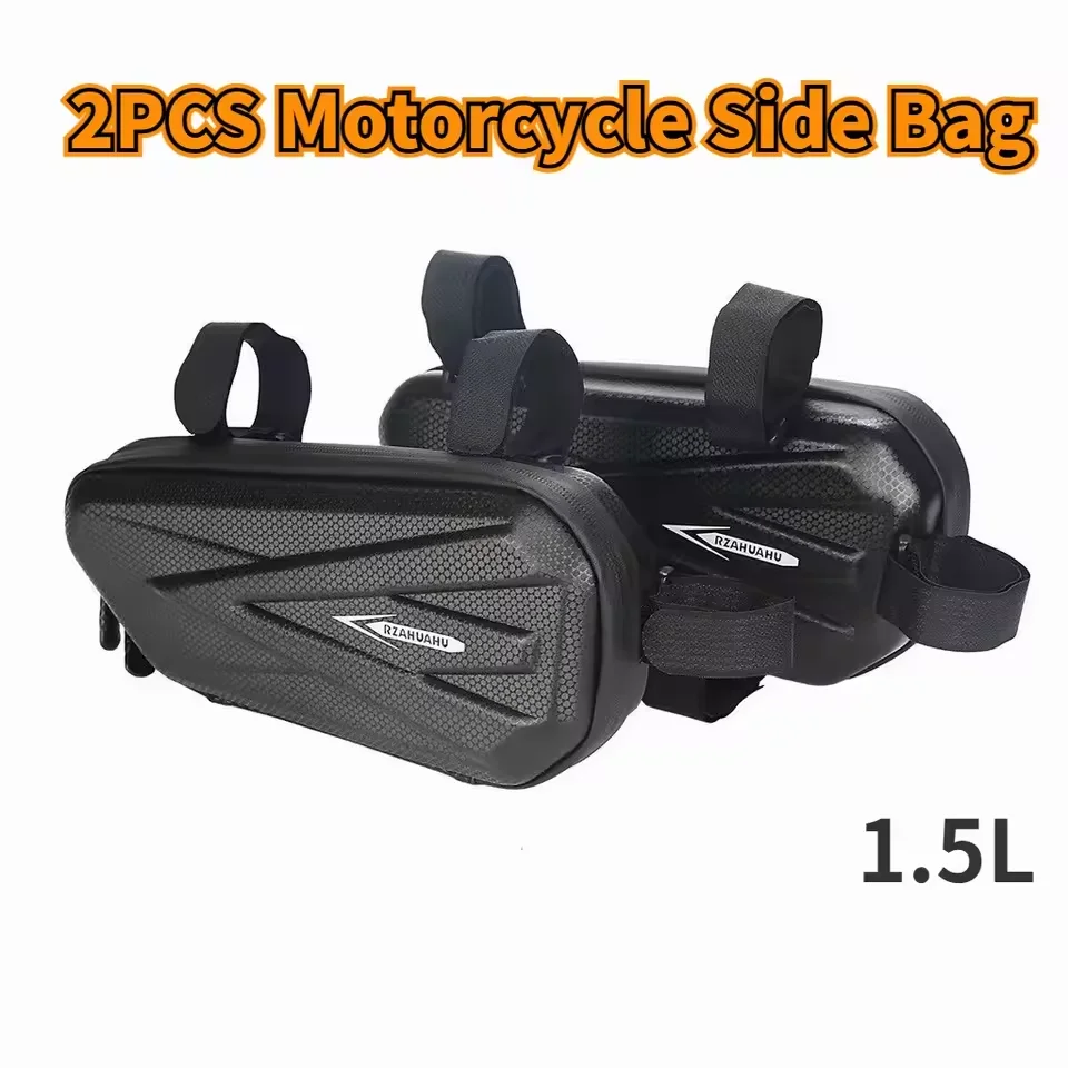 

Motorcycle Side Bag Electric Bike Hanging Bag Waterproof Motorcycle Engine Frame Package Hard Shell Bags MTB Bike Triangle Pouch