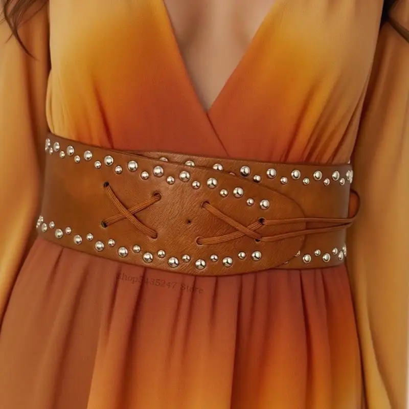 Modern Golden Light Waist Tightener Soft Faux Leather Addition For Incidents H7EF
