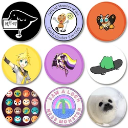30 Style 32/44/58mm Serial Animal Button Customizable Clothes Hat Lapel Pin Fashion Metal Creative Lover Badge