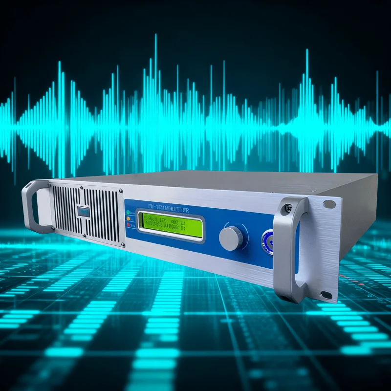 

110V 220V Compatible YXHT-500W FM Transmitter (100-240V Multi-Voltage) - Smart Cooling, W Display, for Church/Amusement Park