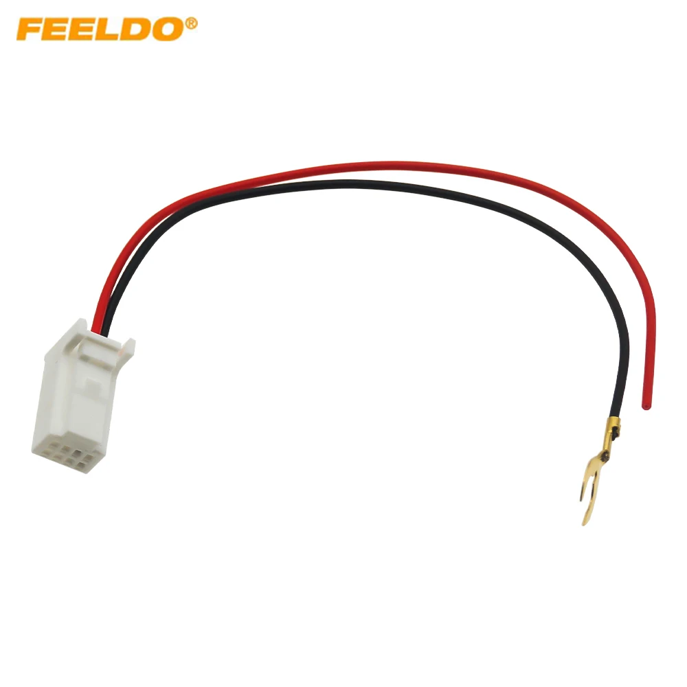 

FEELDO Car Parking Reverse Rear Camera Video Plug Converter Cable Adapter For Isuzu D-Max 2012-2019 Auto MP5 Cable