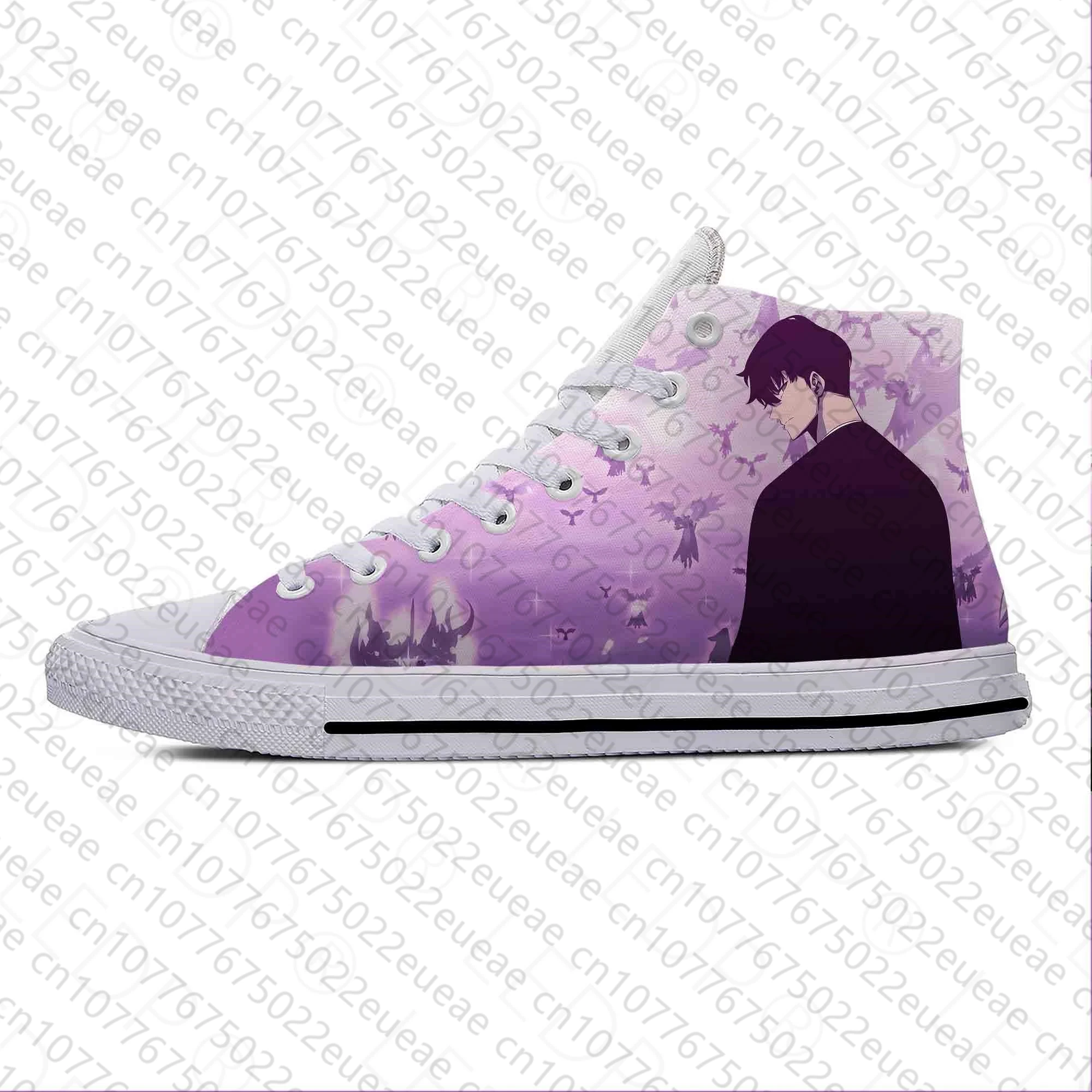 Zapatillas de tela informales para hombre y mujer, zapatos ligeros y transpirables con estampado 3D de dibujos animados, Manga de Anime, Sneakers para hombre y mujer