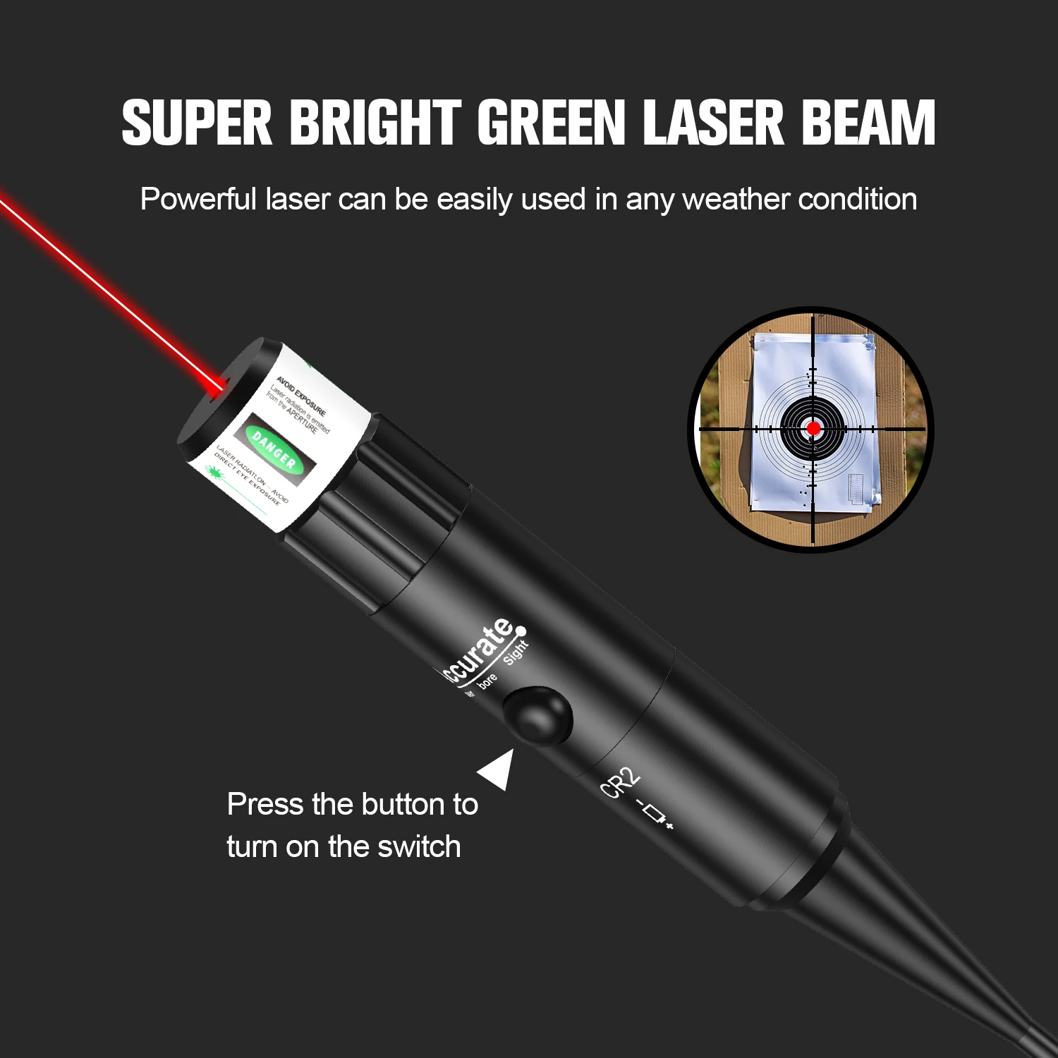 Multi-Caliber Laser Boresighter Kit with 32 adapters, covering .17 to 12GA, green laser. - view 2