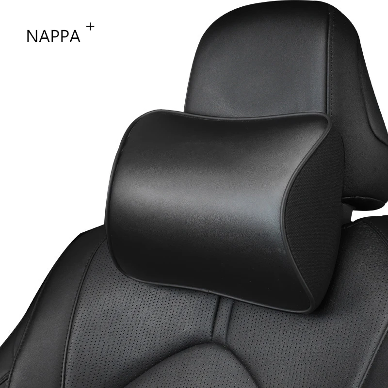 Luxury Car Headrest NAPPA Neck Pillows For Volkswagen VW Tiguan Passat Polo Golf LAVIDA b8 Rest Support Accessories Styling