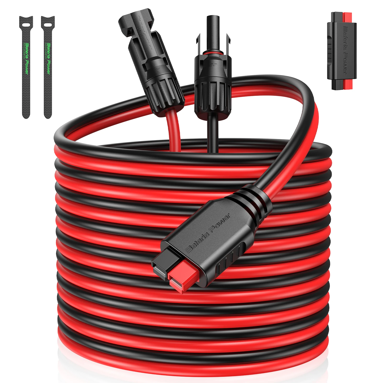 Solar Panel Cable Connector, Solar Panel Cable Connector to Anderson,Compatible with Solar Connector and Anderson Connector