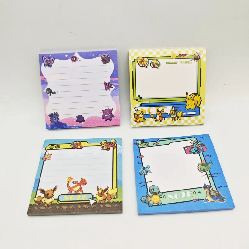 12/24個漫画ポケモンメモパッド付箋かわいい文房具ラベルプランナーシールポスト学用品