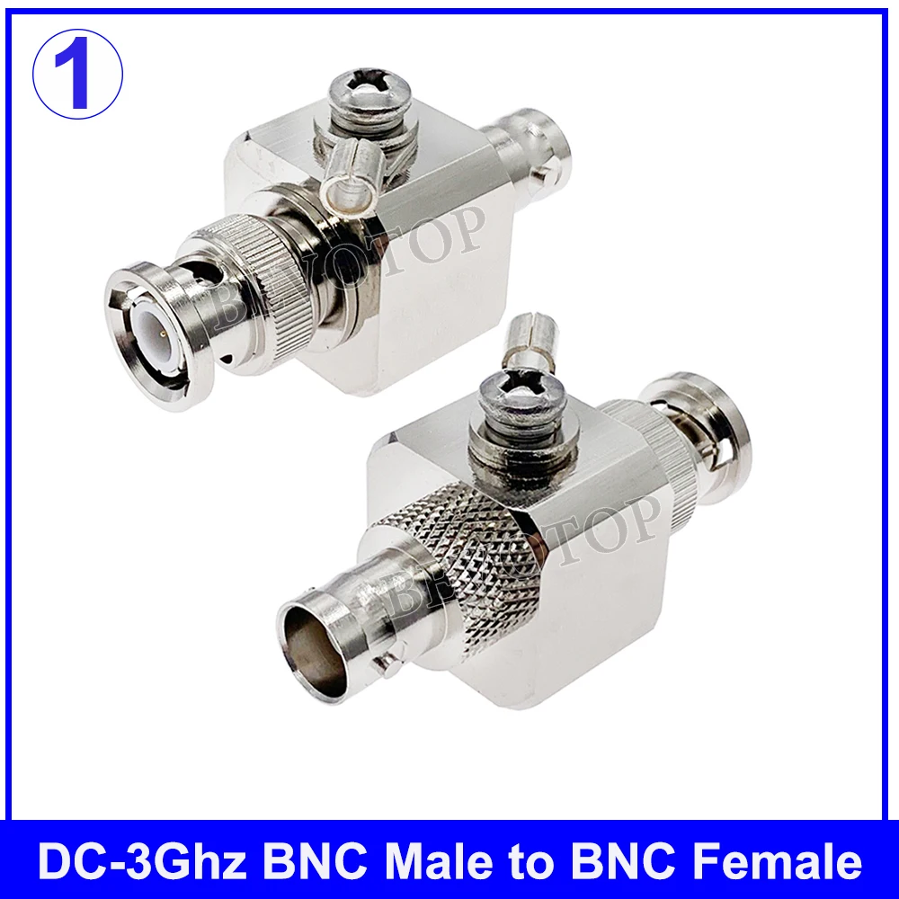 1Pcs 230V DC-3GHz BNC/TNC/F/SMA/N/UHF Male to Female Connector Lightning Arrestor Surge Protector
