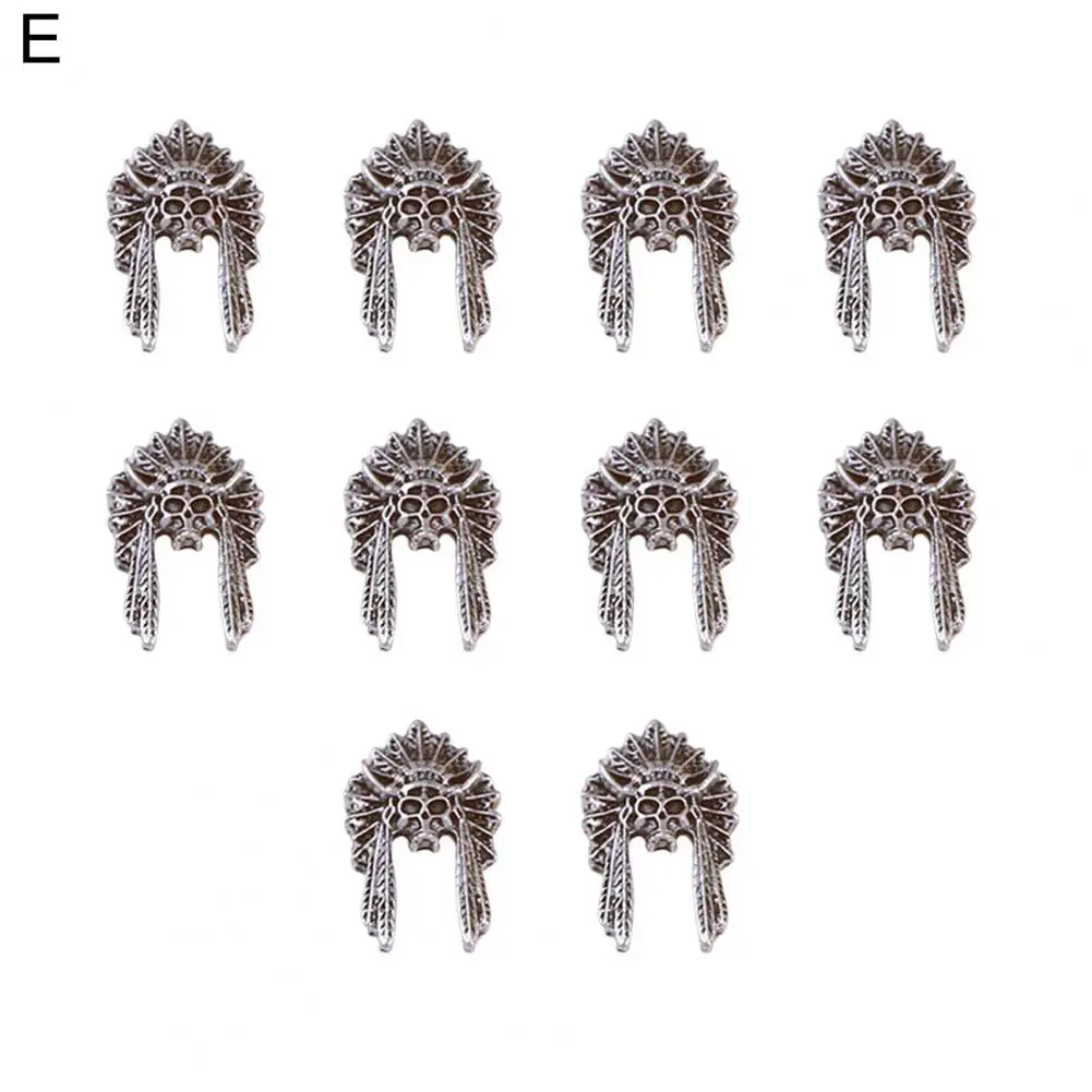 Halloween Nail Accessories Halloween Nail Art Charms Halloween Skull 3d Metal Nail Art Charms Punk Style Decoration for Diy