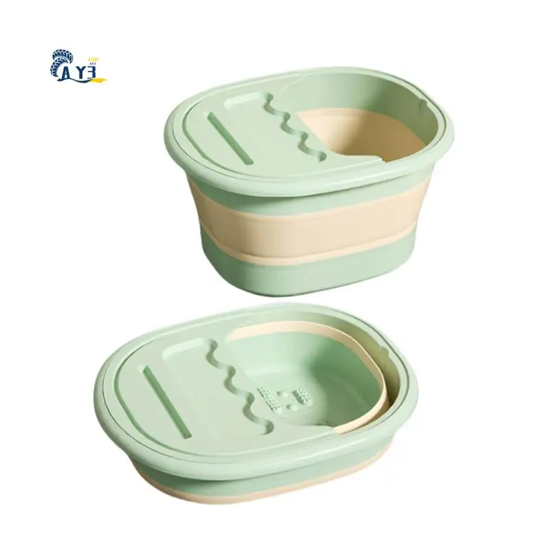 AY03-Foot Soak Tub Pediluvio pieghevole, pediluvio con massaggiatore per piedi per aiutare a dormire, spa per piedi, vasca per ammollo per piedi lenisce