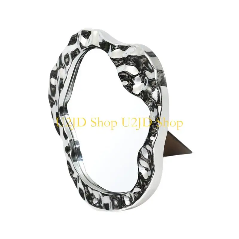 مرآة مكياج سطح المكتب U2JD ، مكتب طي محمول مرآة مستحضرات تجميل مرآة الحلق مرآة سفر مرآة تكييف مرآة