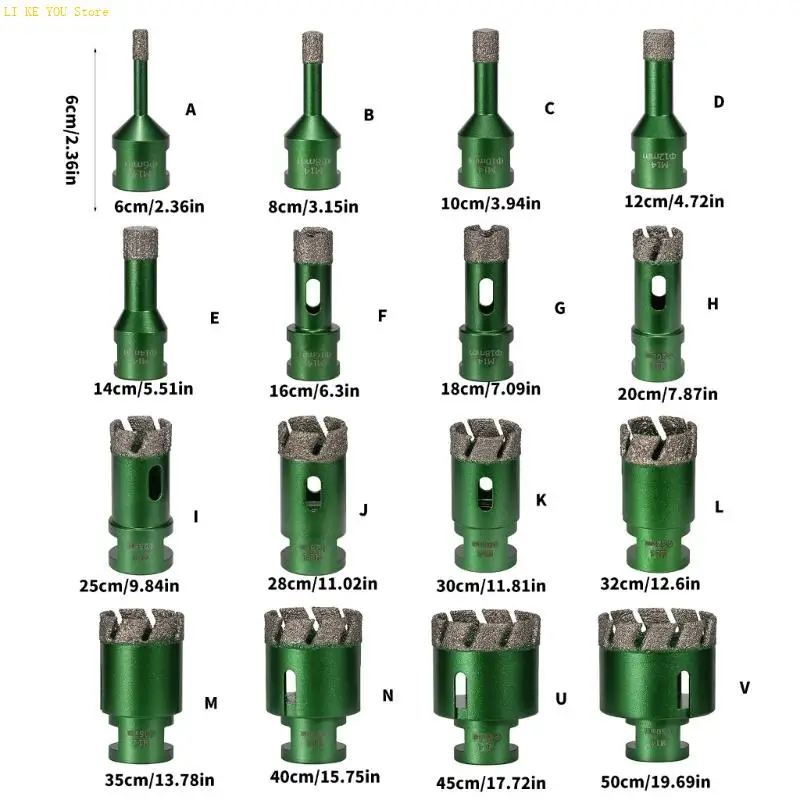 Máy cắt lỗ Diamantine nhiều vật liệu W3JE cho đá ốp kính 6-50mm Thiết kế hàn đồng