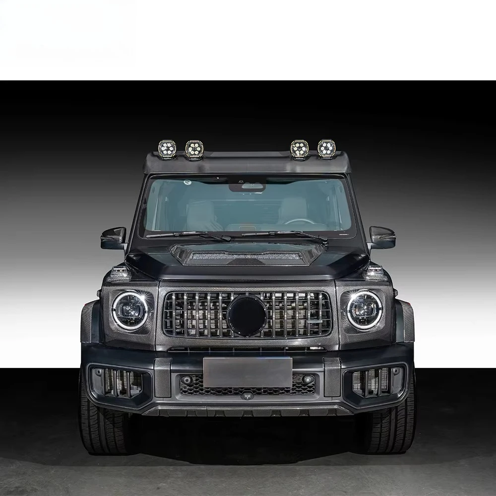 W465 G63 2025y+ Off-road Body Kit Dry Carbon Body Parts Front Lip Rear Diffuser Over Fenders Hood Scoop Car Facelift Accessory