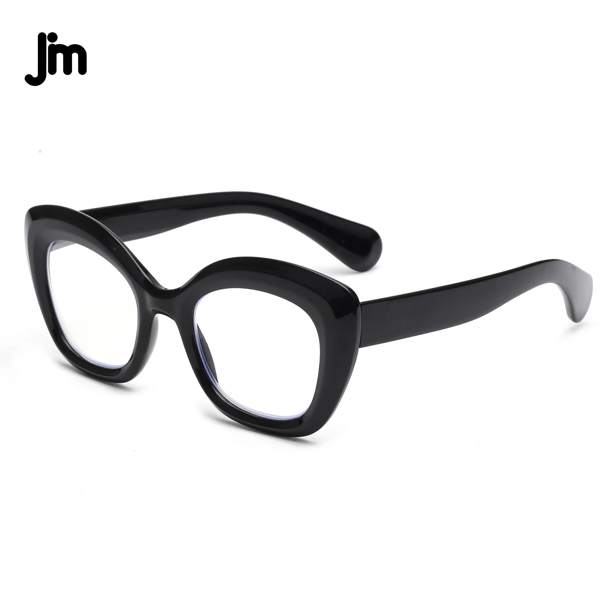 JM Cateye Reading Glasses, Blue Light Blocking Computer Reader for women men Magnifier Presbyopic Diopter