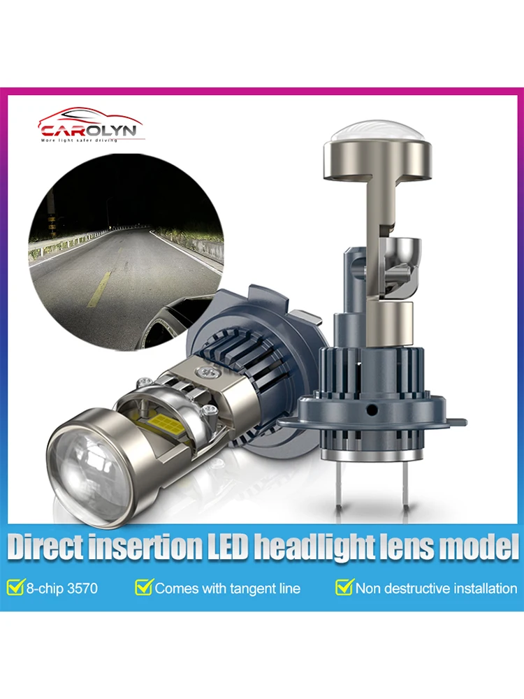 CAMOTO 6500K 360W H7 H4 Led Lamp Double Copper Tube Led Lights For Car H1 H11 HB3 9005 HB4 9006 Led Headlight Bulb