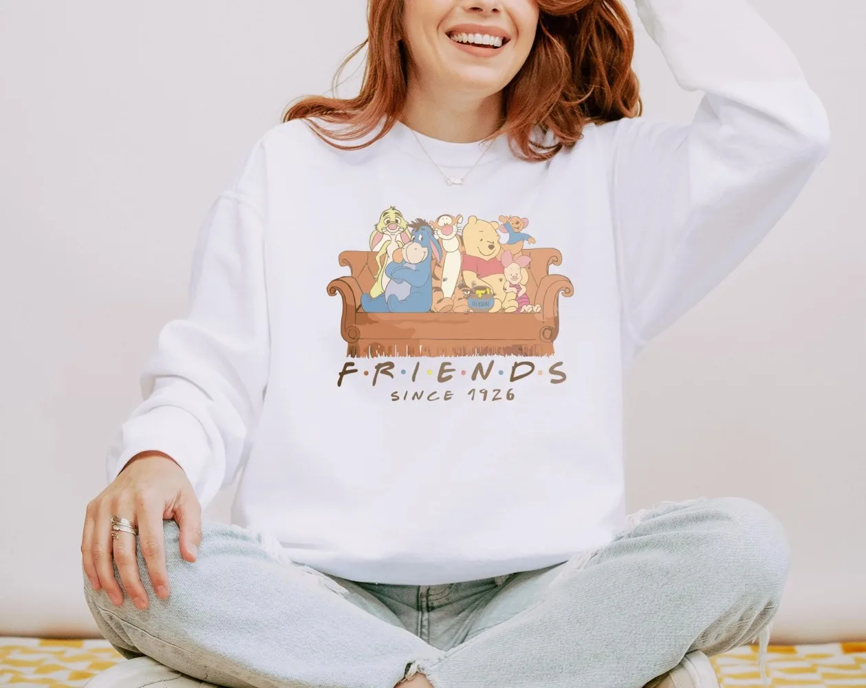 Pooh & Friends Sweatshirt Retro Winnie The Pooh Friends Sweatshirt Disney Trip Disney Pooh Hoodie