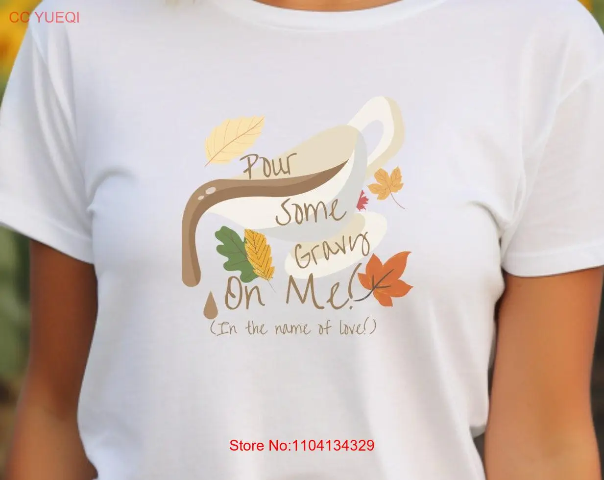 

Футболка Pour Some Gravy On Me на День Благодарения с забавным праздником-лодочкой и длинными или короткими рукавами