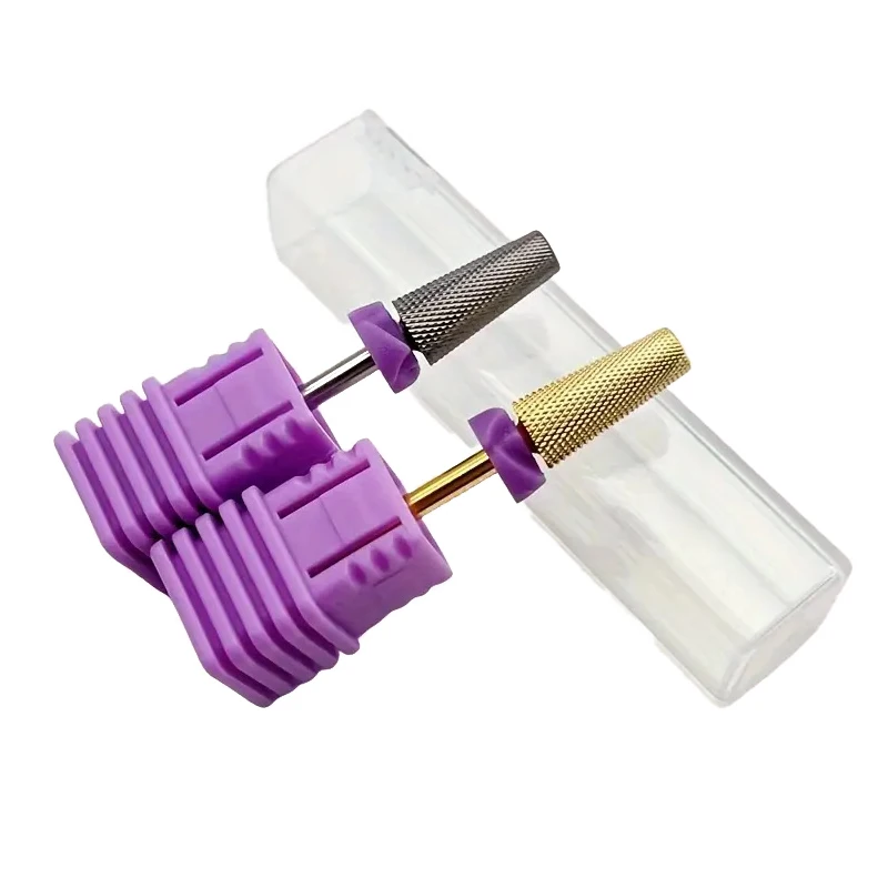 3XF Punte da trapano per unghie 5 in 1 Ruota Fresa elettrica in acciaio al tungsteno per manicure Strumenti per rimozione smalto gel Strumento per manicure