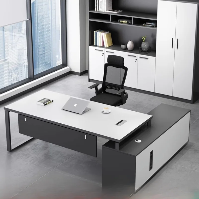 Organizer Office Desks Corner Executive Room Simple Modern Work Computer Wood Conference Gaming Home Manager Desk Furniture