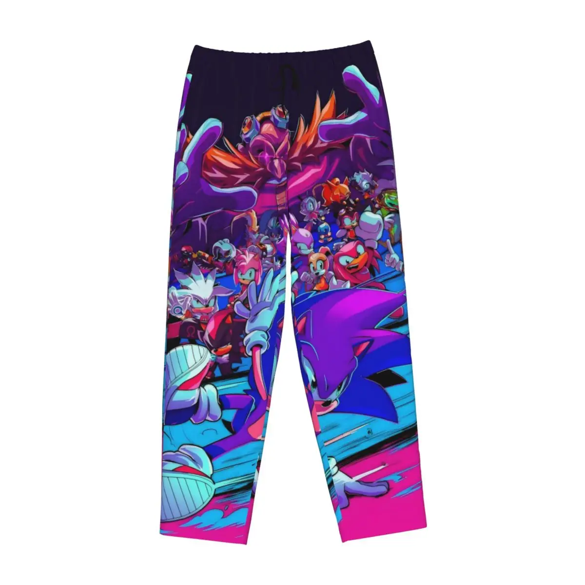 مخصص سونيس بيجامة السراويل النسائية القنفذ لعبة ملابس خاصة صالة النوم قيعان تمتد مع جيوب