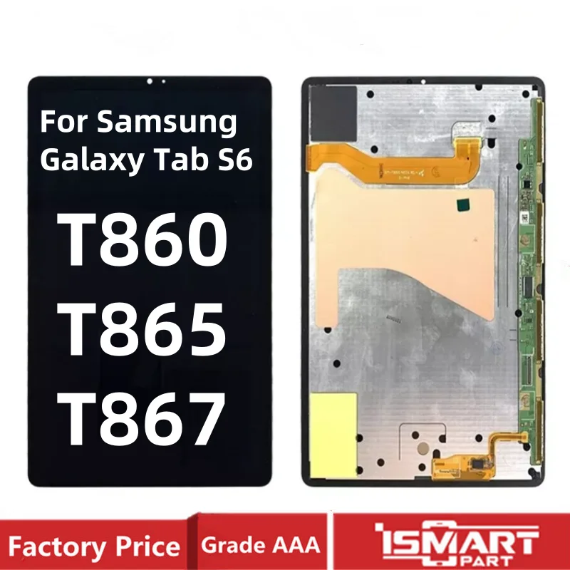 

10,5 "для Samsung Galaxy Tab S6 ЖК-дисплей T860 SM-T860 SM-T865 T865 T867 Замена панели дигитайзера сенсорного экрана в сборе