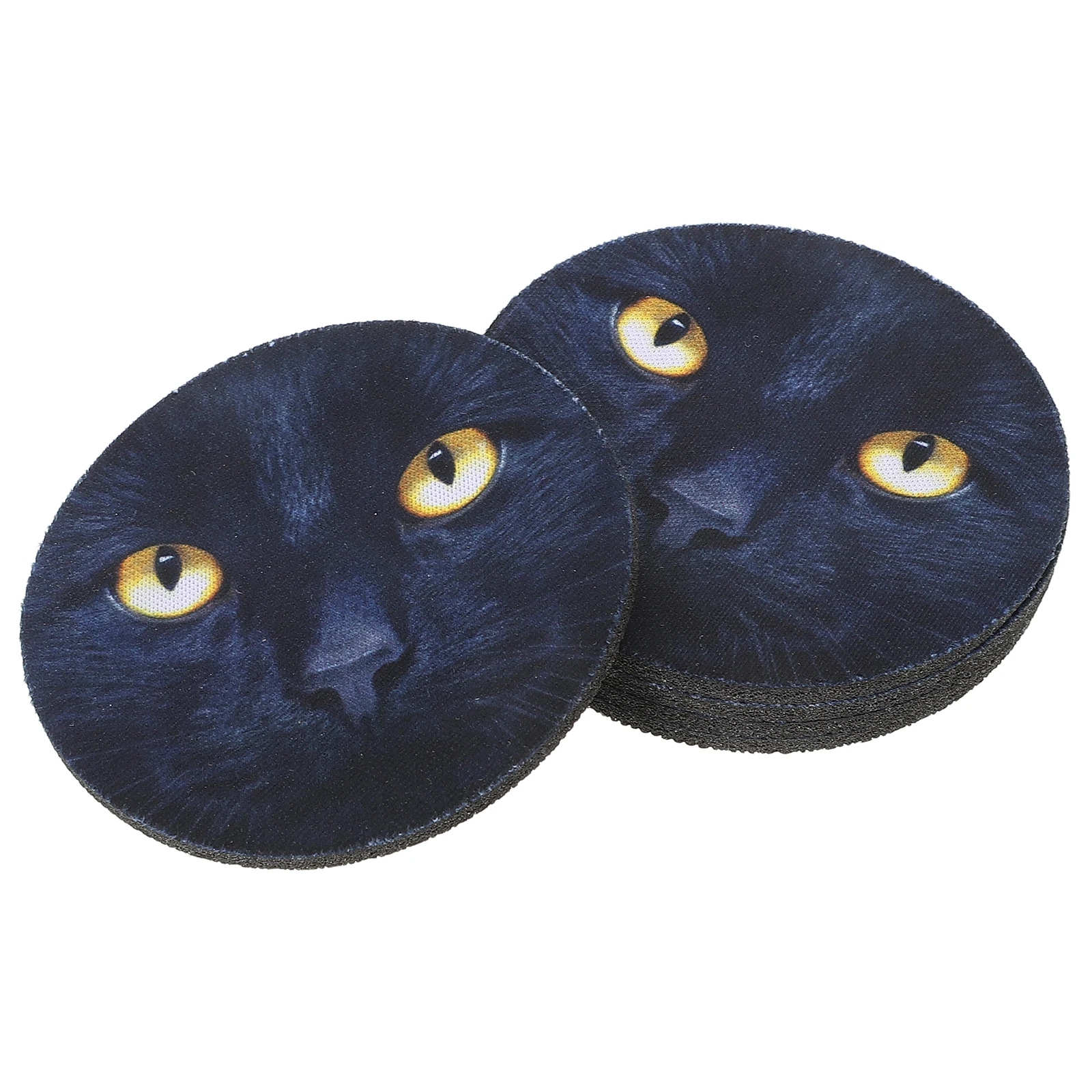 

5 Pcs Car Coasters Cup Holder Pad Animal Print Rubber Mat Women Car Interior Accessories Beverage Rack Water Cup Pad Storage