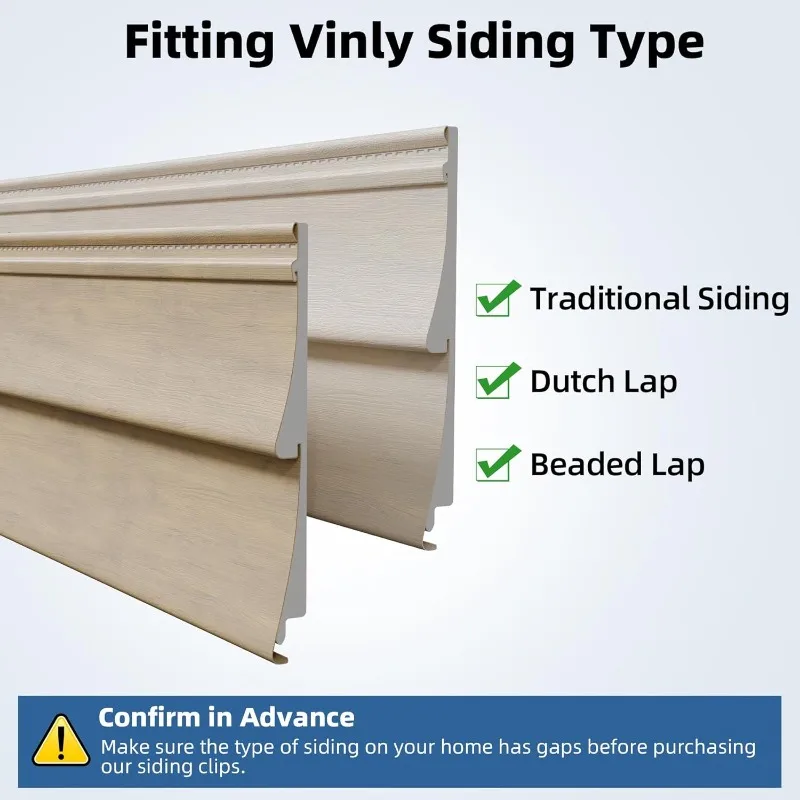 1/5/10Pcs 구멍없는 비닐 사이딩 후크 깜박임/링/Arlo/초인종 용 야외 보안 카메라 마운트 클립 쉬운 설치 조절 가능 ‌