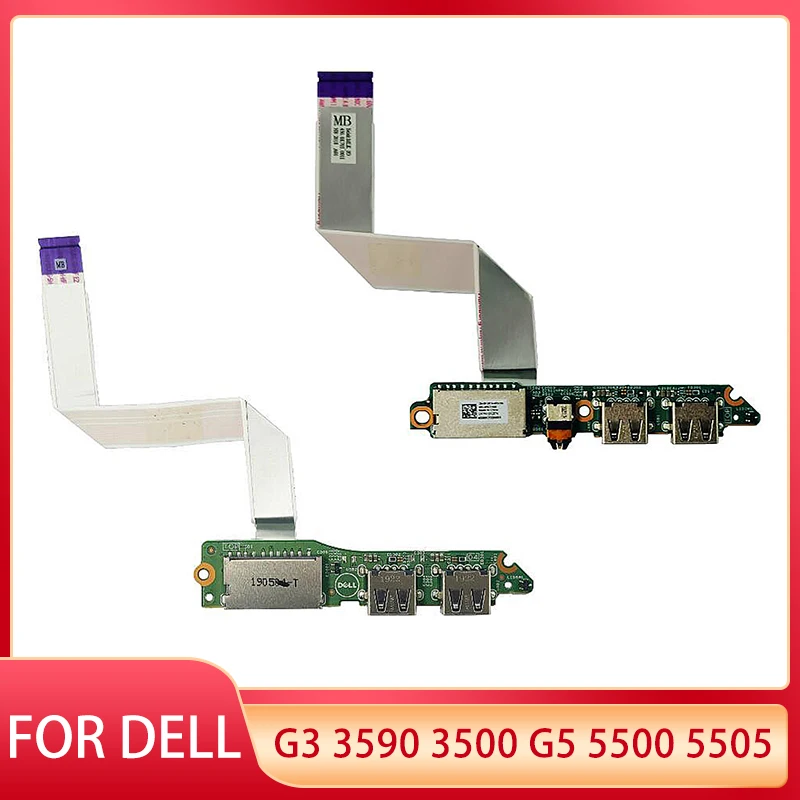 New For Dell G3 3590 3500 G5 5500 5505 Laptop USB Audio Card Reader Board Audio with Cable Accessories 0V75C6 52CHM FGRT4