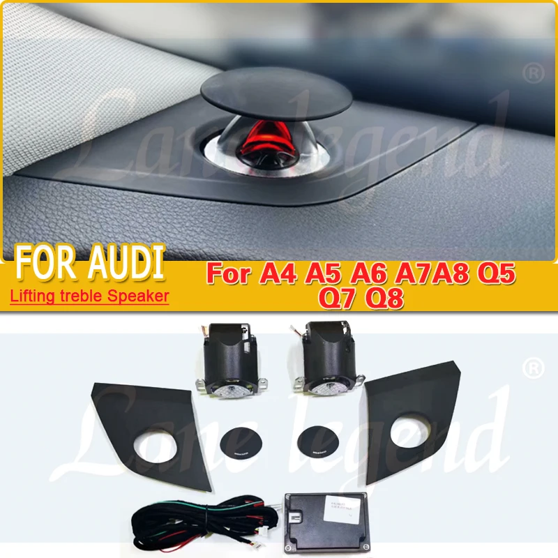 

32 Colour LED Lifting Tweeter Speaker For Audi A4 A5 A6 A7 A8 Q5 Q7 Q8 C7 C8 Car Instrument Electric Treble Horn Decoration Par