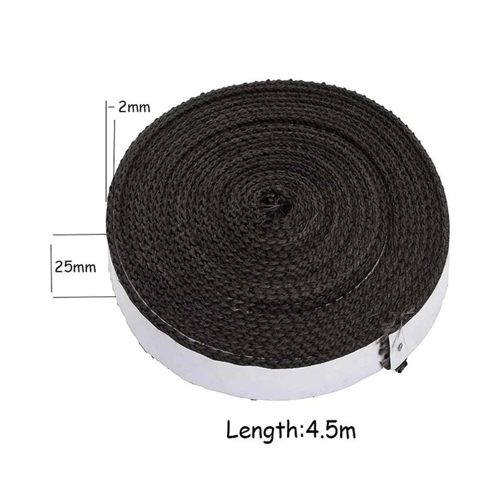 1pc High-Temperature Grill Gasket Kit Self-Adhesive Tape 15-ft Gasket Sealing Replacement Strip for Barbecue Temperature Control