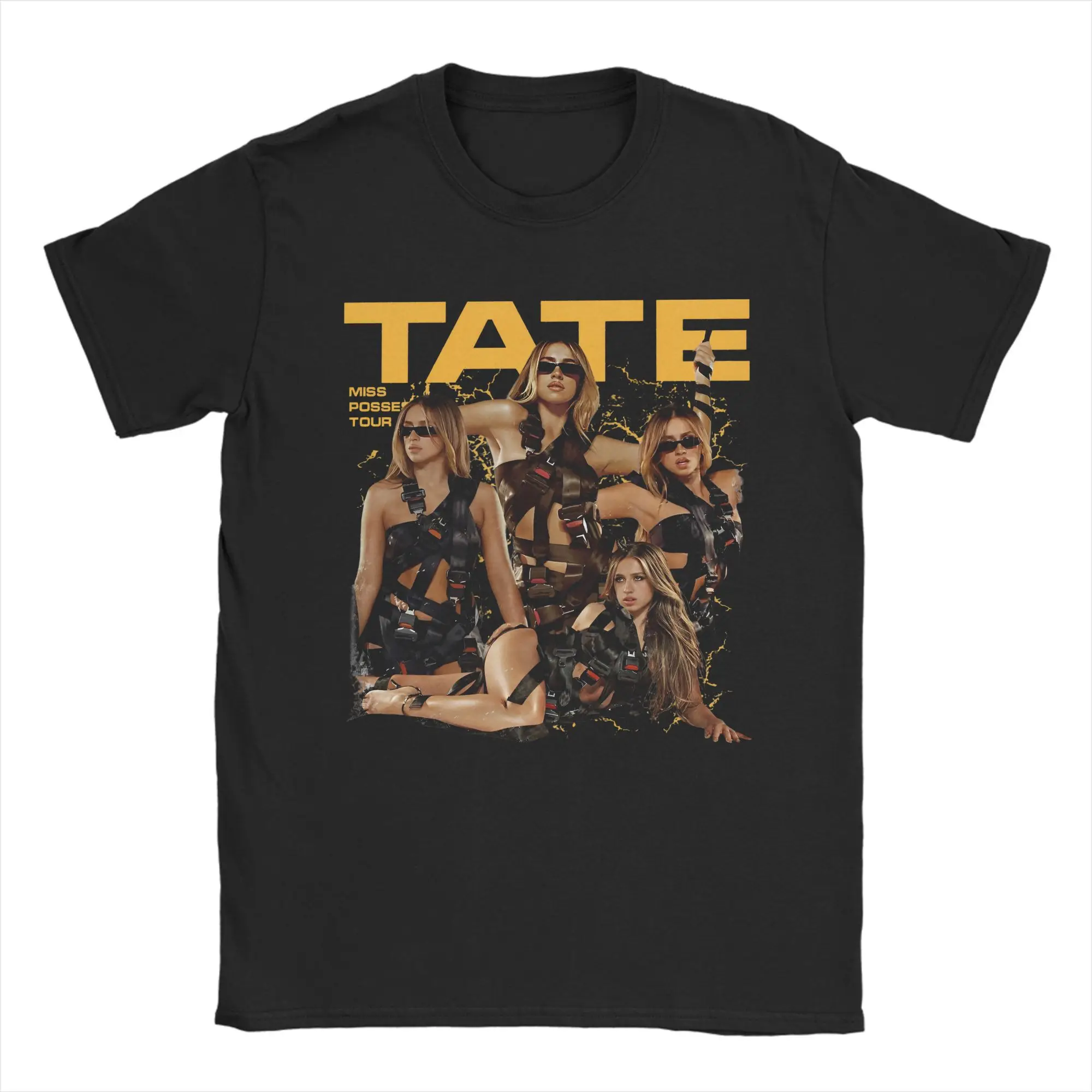

Футболка Tate McRae Miss Possessive Tour 2025 для мужчин и женщин, футболки с графическим принтом, хлопковая одежда