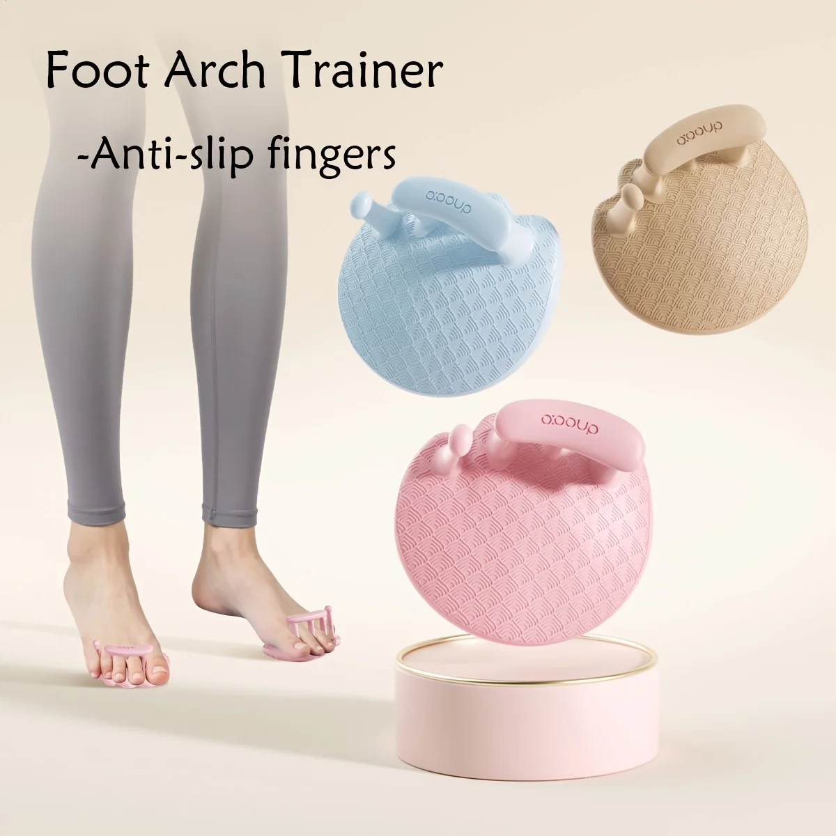 

Набор из 2 утолщенных силиконовых тренажеров для стоп, массажер для ног, тренажер для ног и рук для йоги, пилатеса, домашнего спортзала, инструмент для расслабления мышц и коррекции формы ног