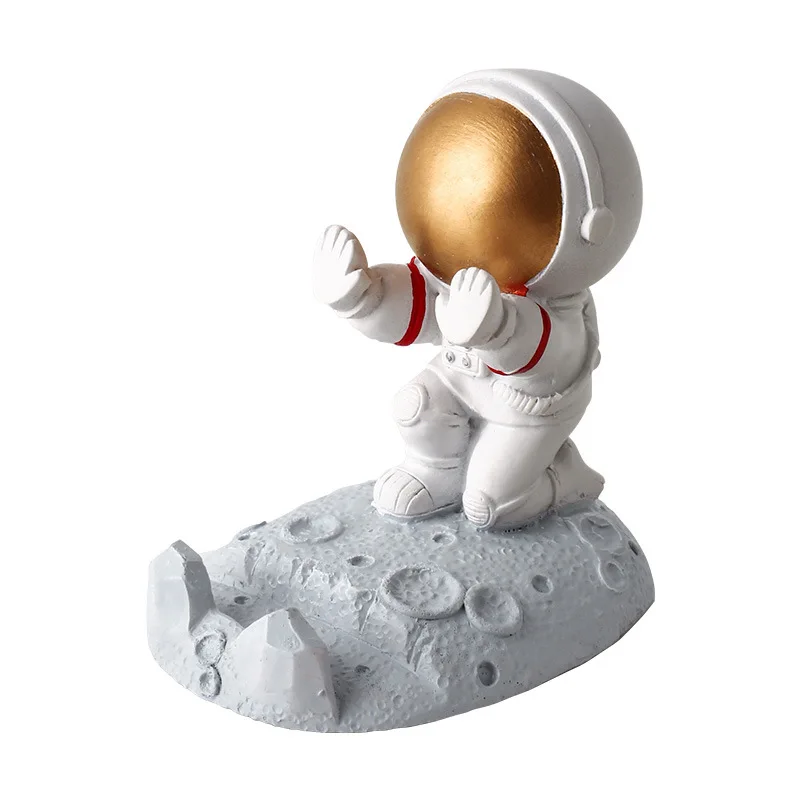 Popular Home Furnishings Astronaut Hand Made Mobile Phone IPad Flat Base Bracket Wholesale Phone Holder