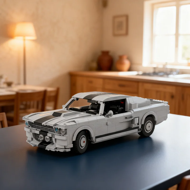 2339pcs MOC Fordes Mustangs Shelby GT-500 Eleanor Cars Model Building Blocks Christmas Gifts Toys Display Craft 3D Creative