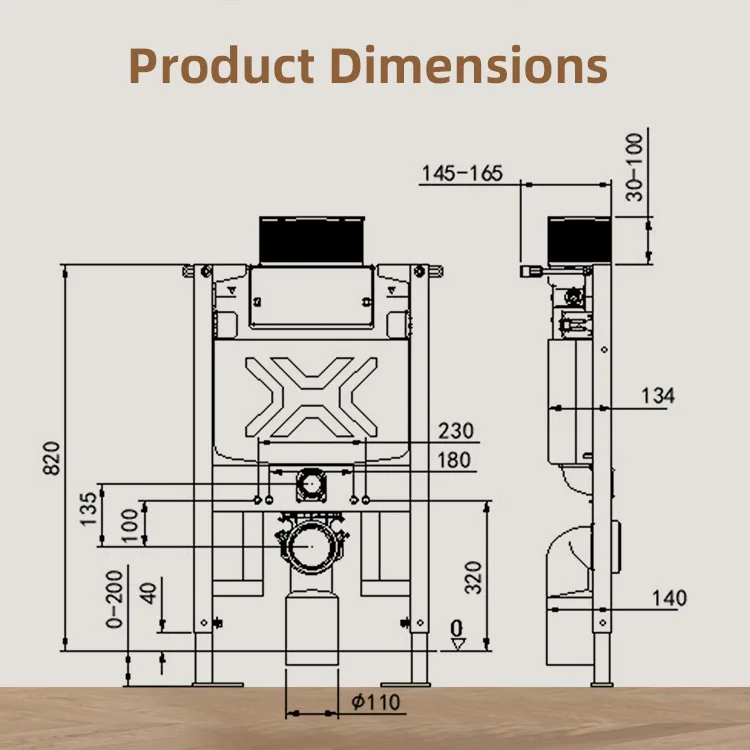 Hot Selling European Style Wall Mounted Concealed Hanging Ceramic Toilet Concealed Tank
