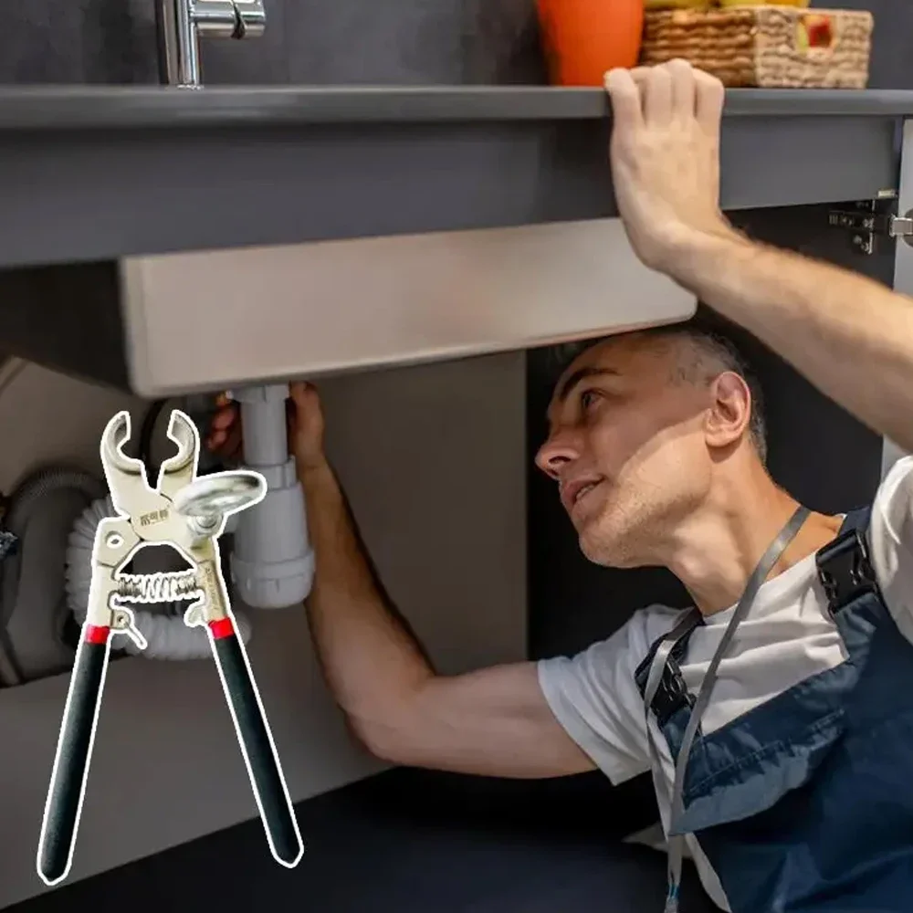 地熱水道管取り外しペンチ トング水分離器用 地熱管加熱専用ペンチ 強力グリップ