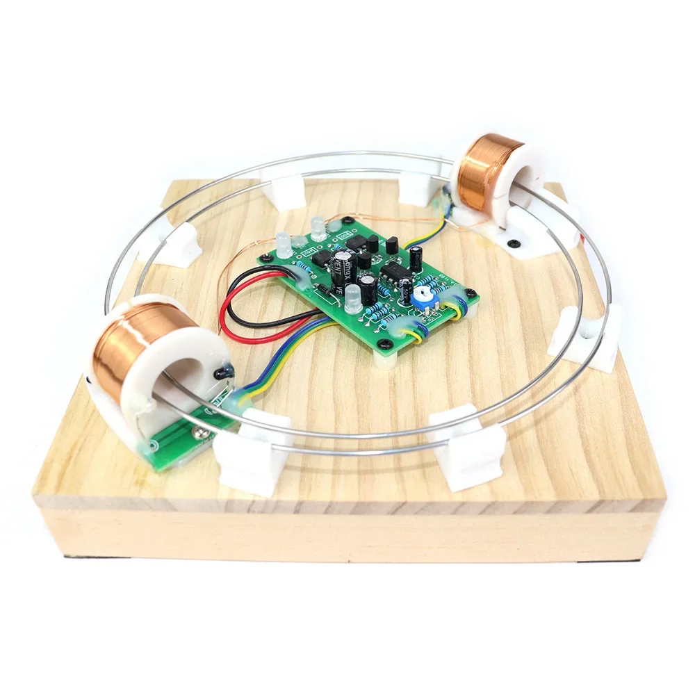 DIY Electromagnetic Accelerator Electromagnetic Induction Iron Ball Ring Motion Magnetic Force Physics Experiment Teaching Model