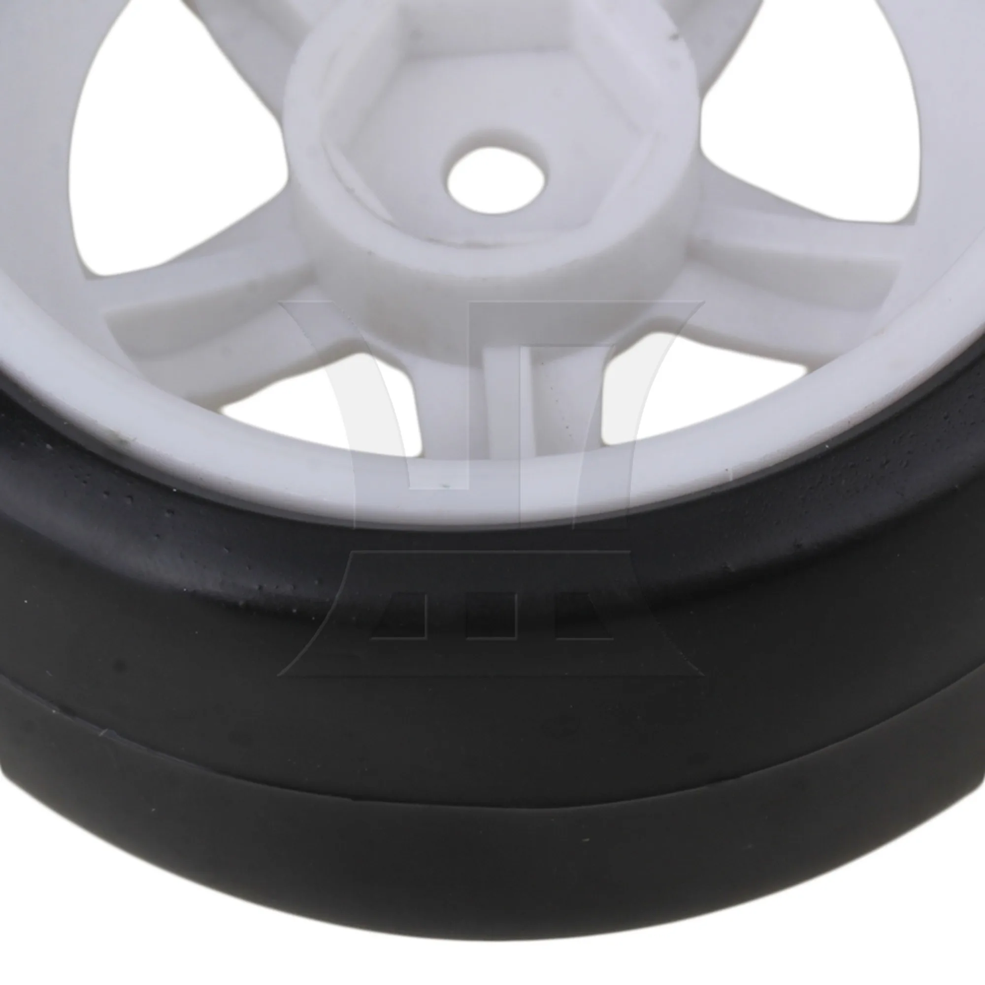 5 Spoke White+Black Wheel Rim&Tyre Tires for RC1:10 Drift Car&On Road Car Hex 12